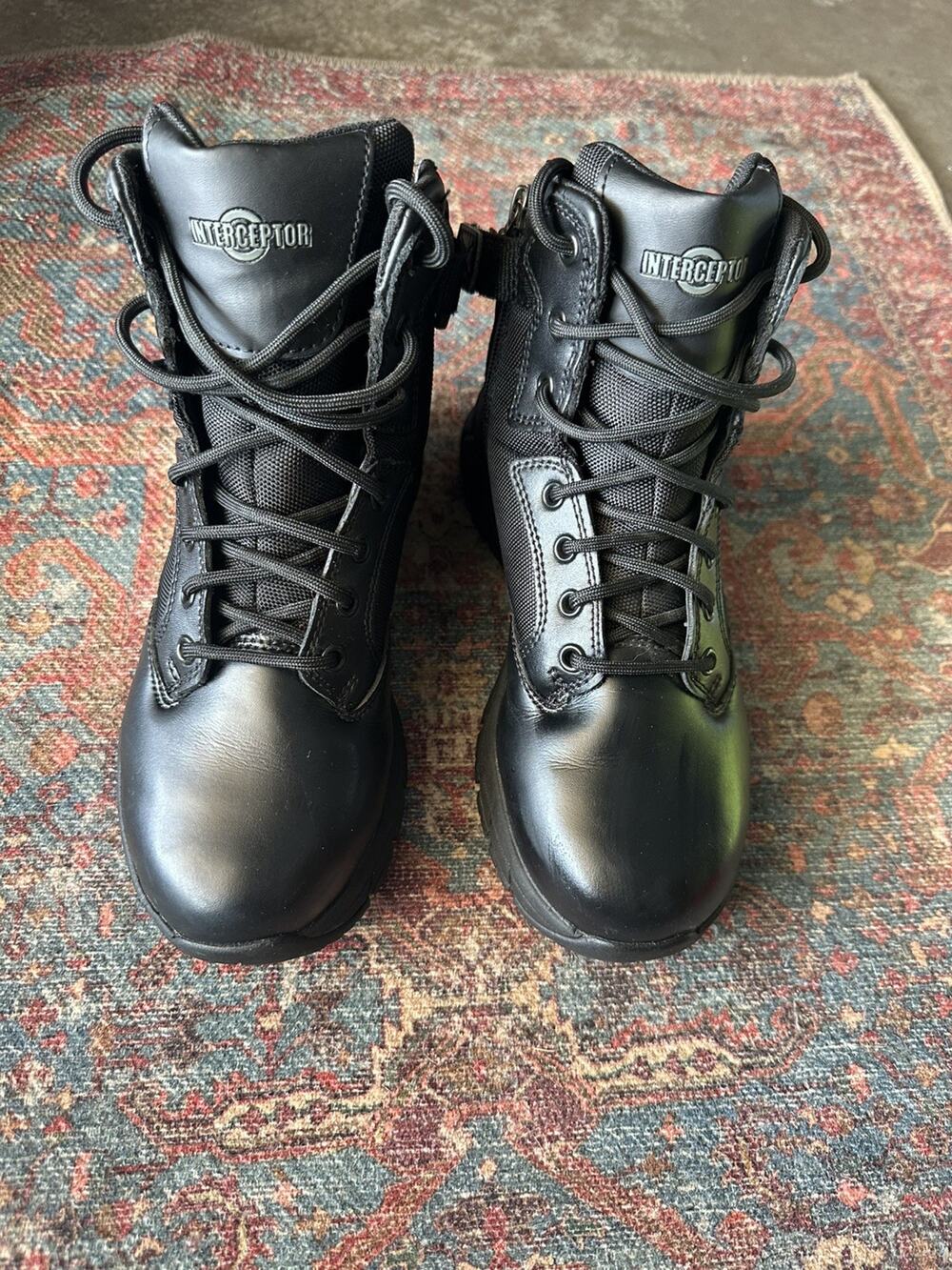 Interceptor Women's Litefast Zippered 6" Soft Toe Tactical/Combat Boots sz 8